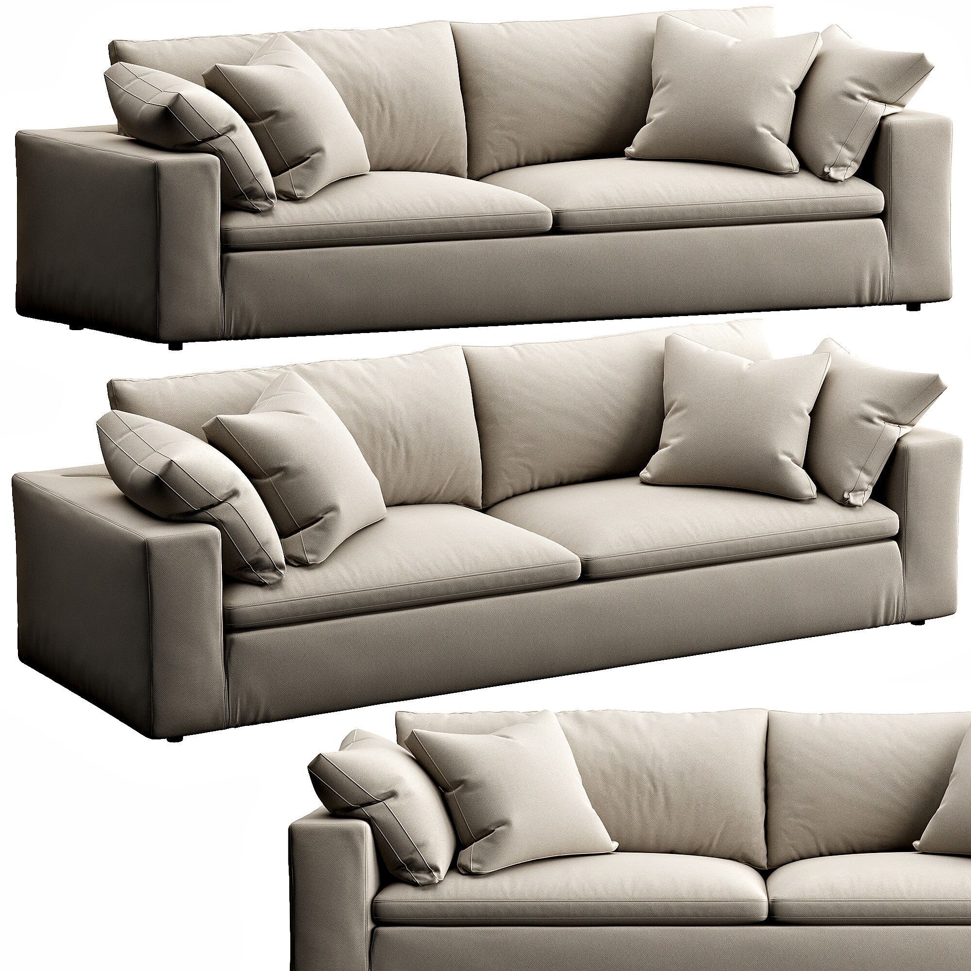 Restoration Hardware Cloud 3D model_4