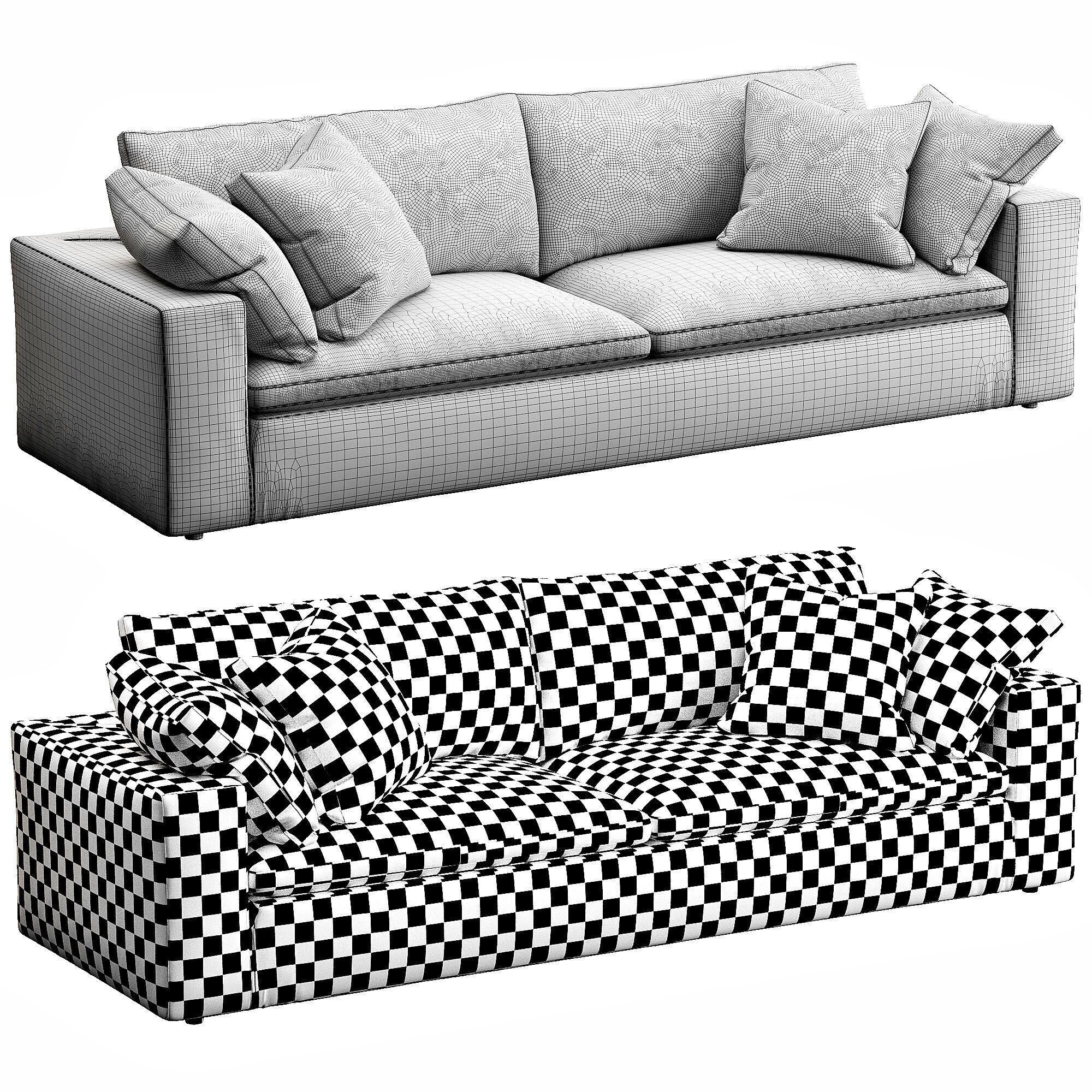 Restoration Hardware Cloud 3D model_7