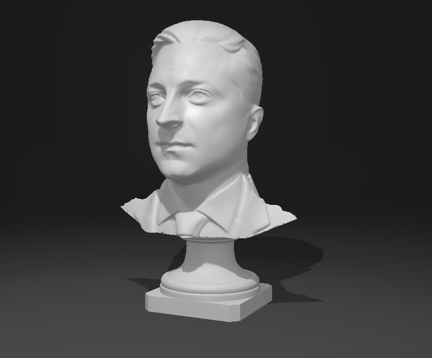 Volodymyr Zelensky President Ukraine Portrait 3D print model 3D print model_1
