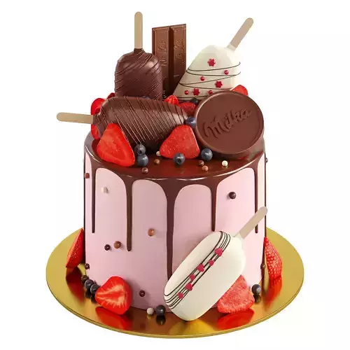 Milka Chocolate Cake 3D model