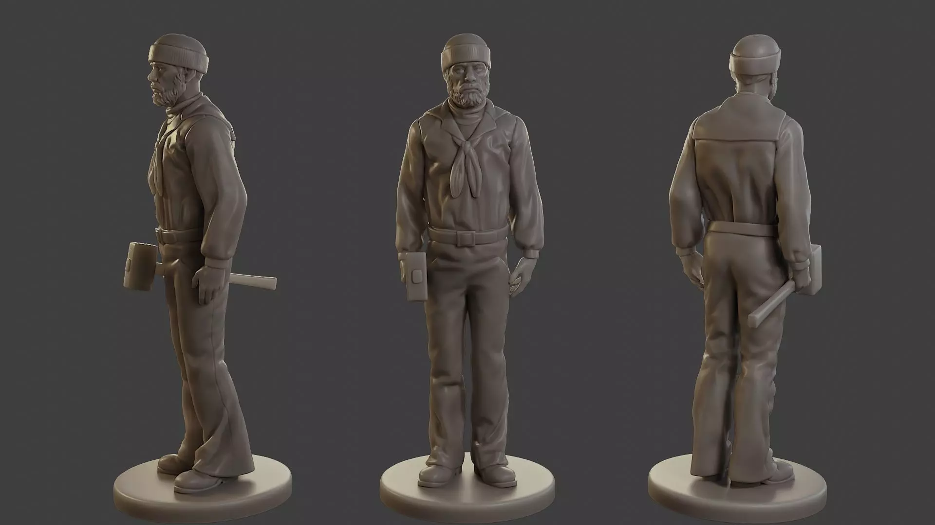 1900 Antartic Sailor ANS1 003 3D print model_0