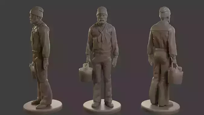1900 Antartic Sailor ANS1 005 3D print model