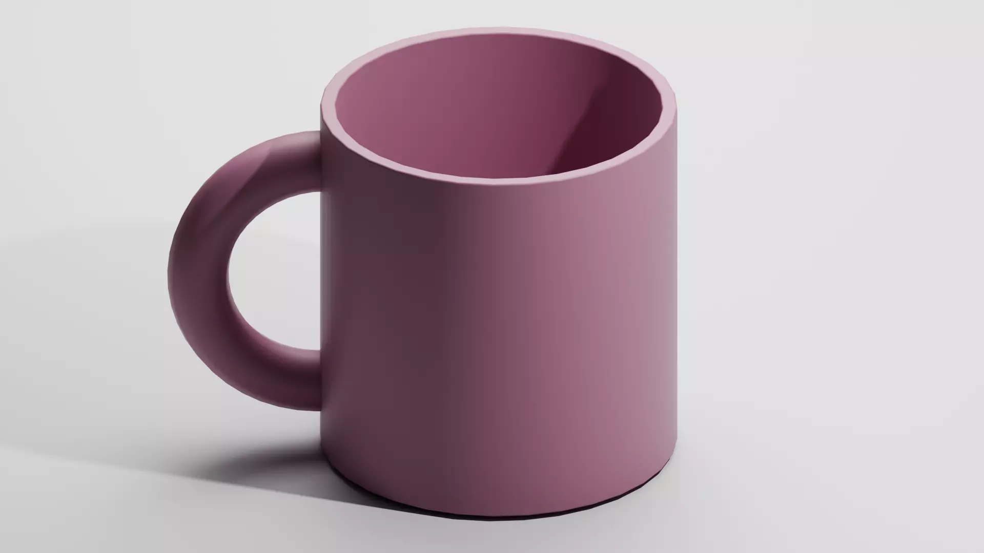 3D Mug Low-poly 3D model_0