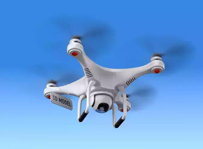 Flying Drone Animation 3D model