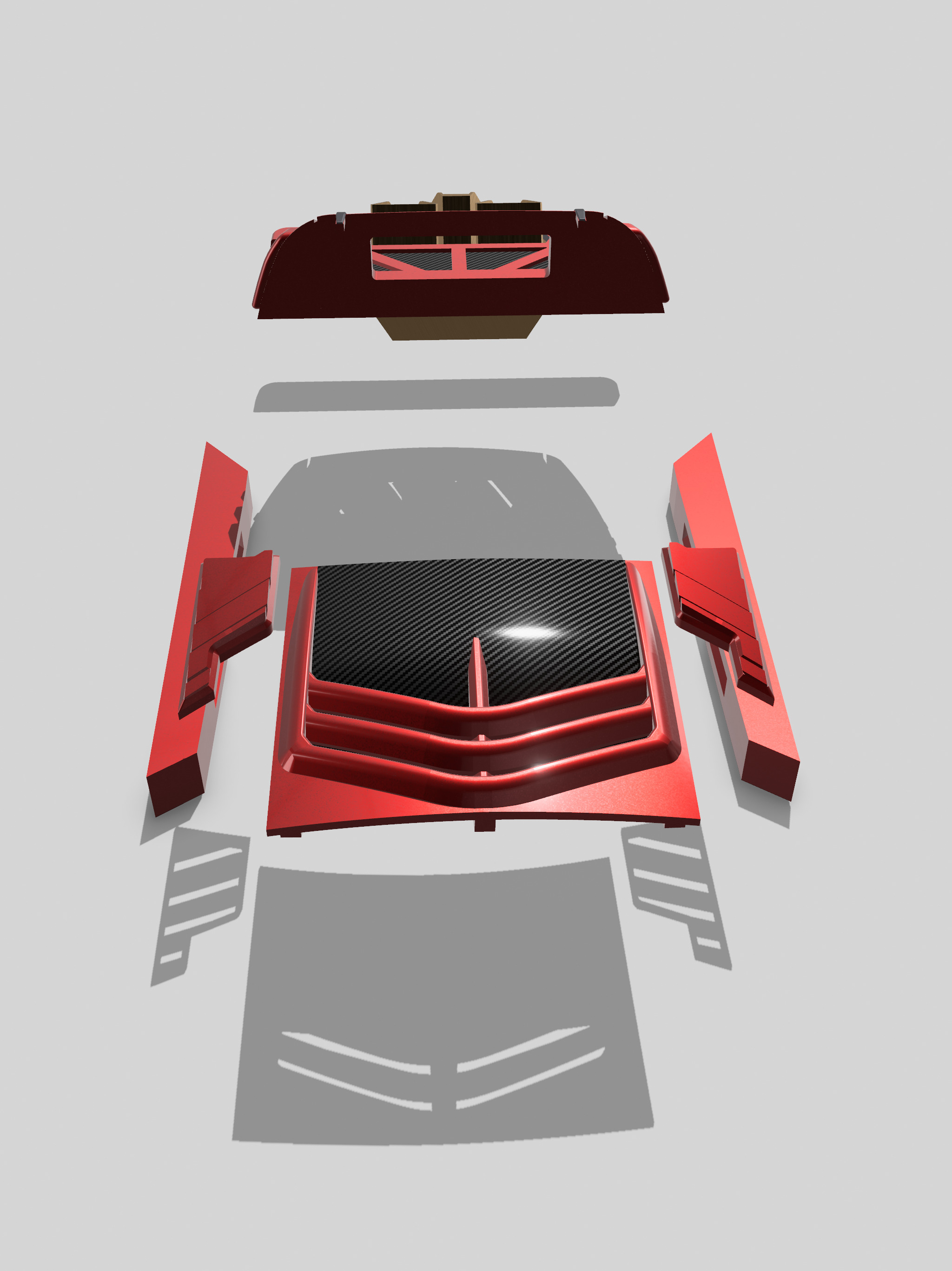 Cyberpunk Widebody extension kit for RX7 3D print model_8