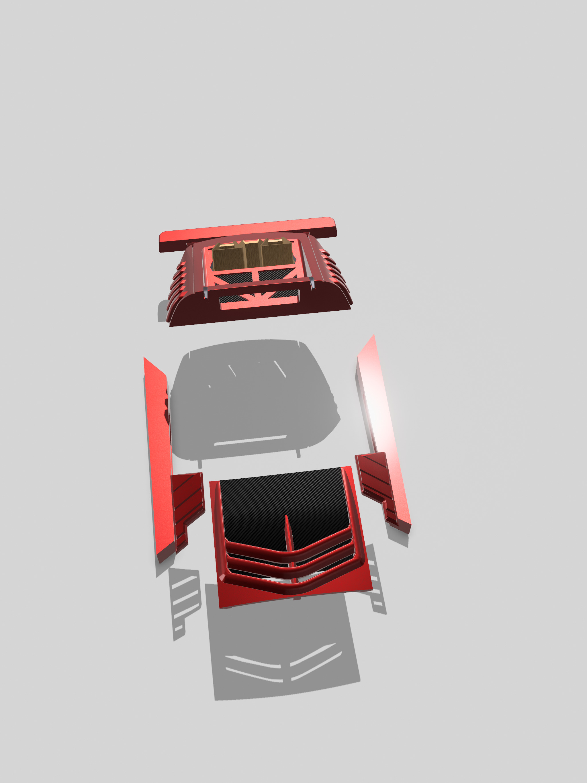 Cyberpunk Widebody extension kit for RX7 3D print model_11