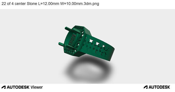 Regal Hexa-Prong Statement Ring 3D print model