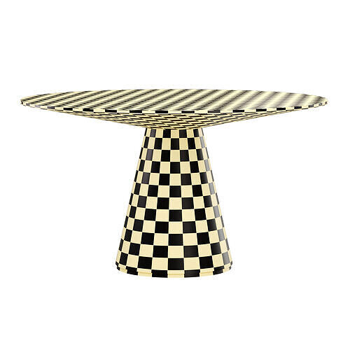 royal dining table 3D model 3