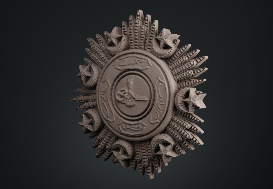 Order of the Medjidie Medal 3D print model_12