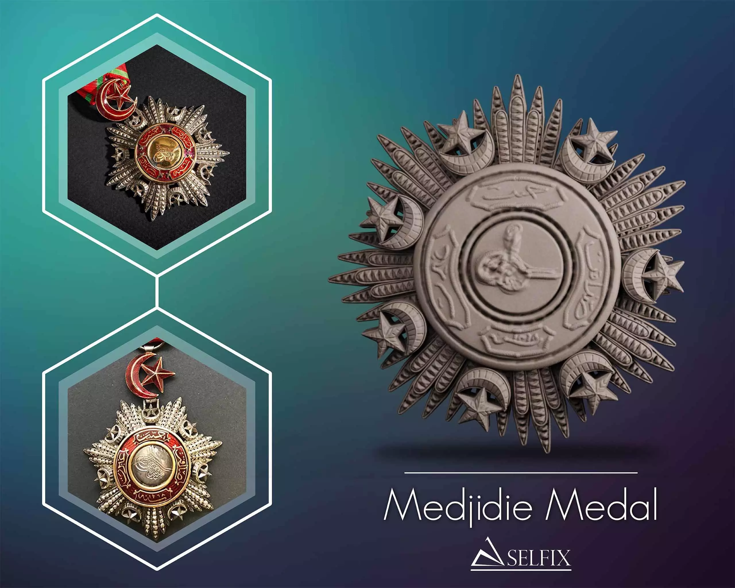 Order of the Medjidie Medal 3D print model_0