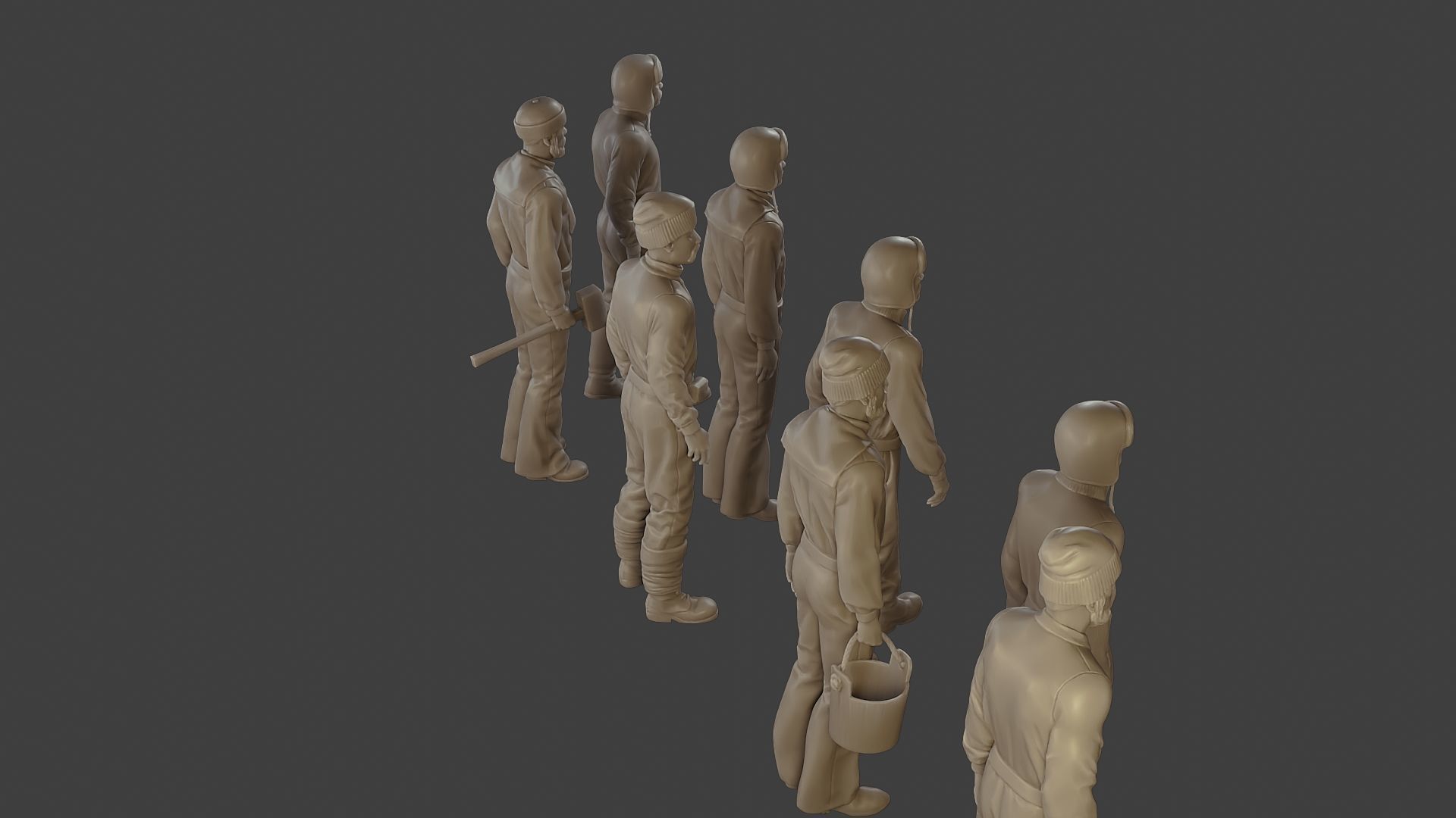 1900 Antartic Sailor ANS1 Pack 1 3D Model Collection_16