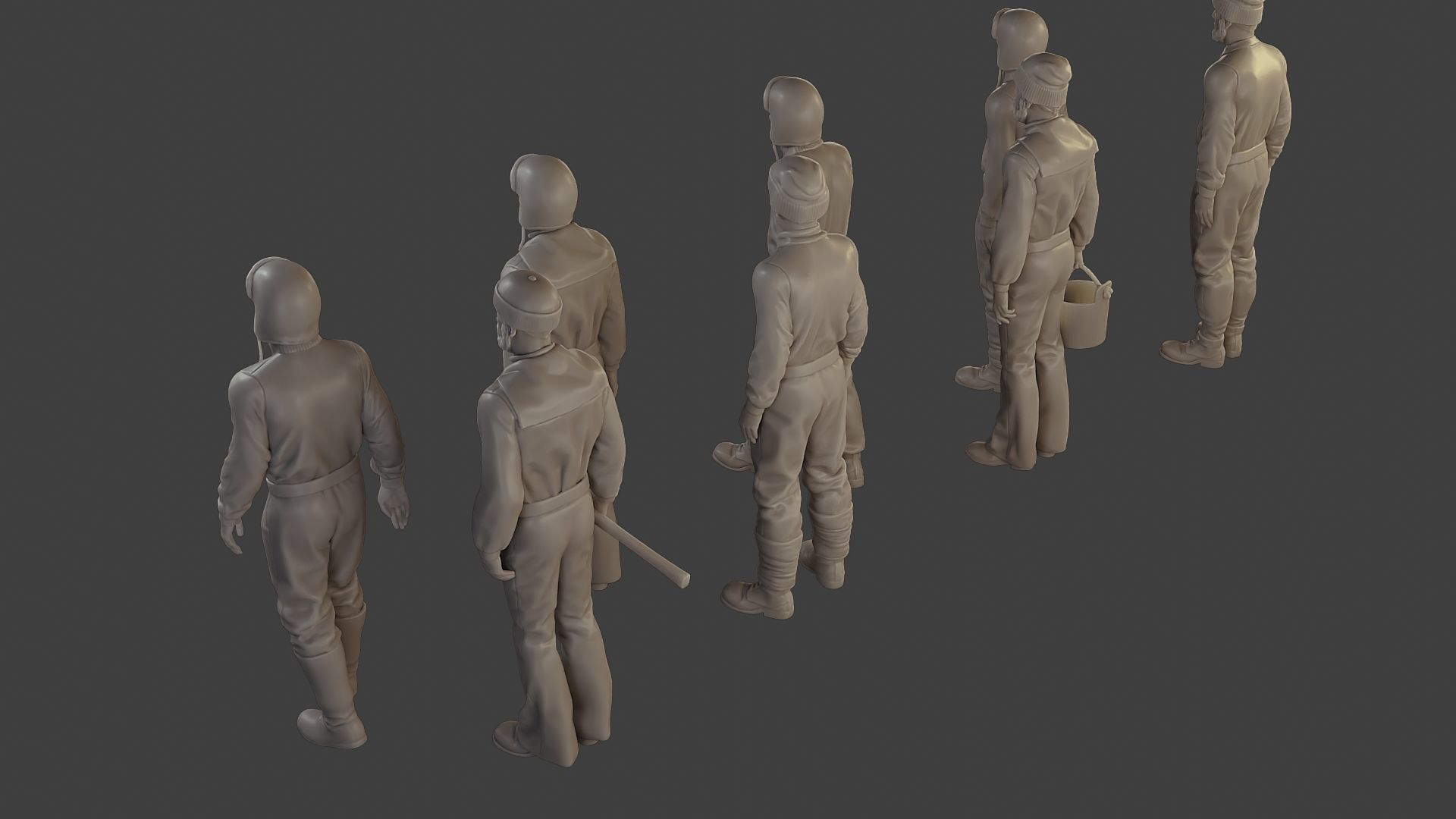 1900 Antartic Sailor ANS1 Pack 1 3D Model Collection_19