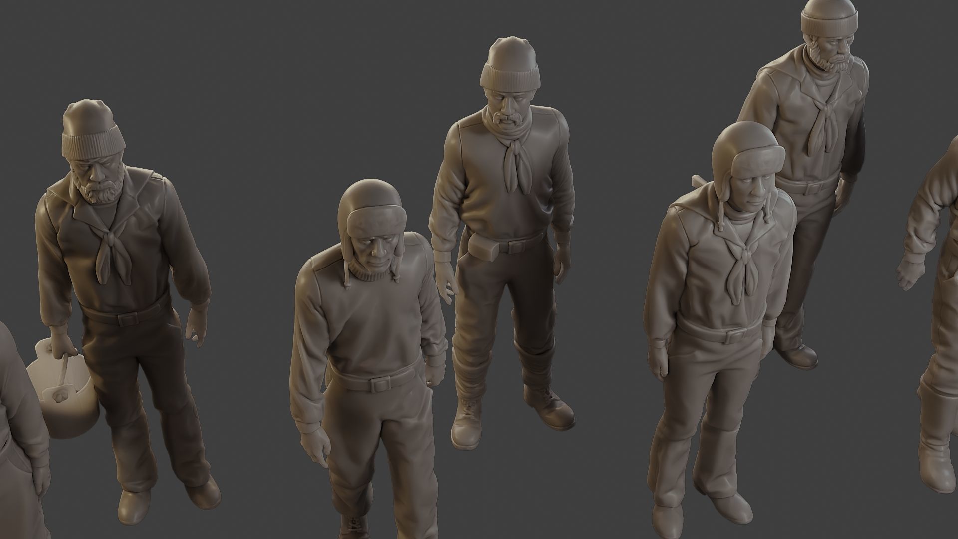 1900 Antartic Sailor ANS1 Pack 1 3D Model Collection_28