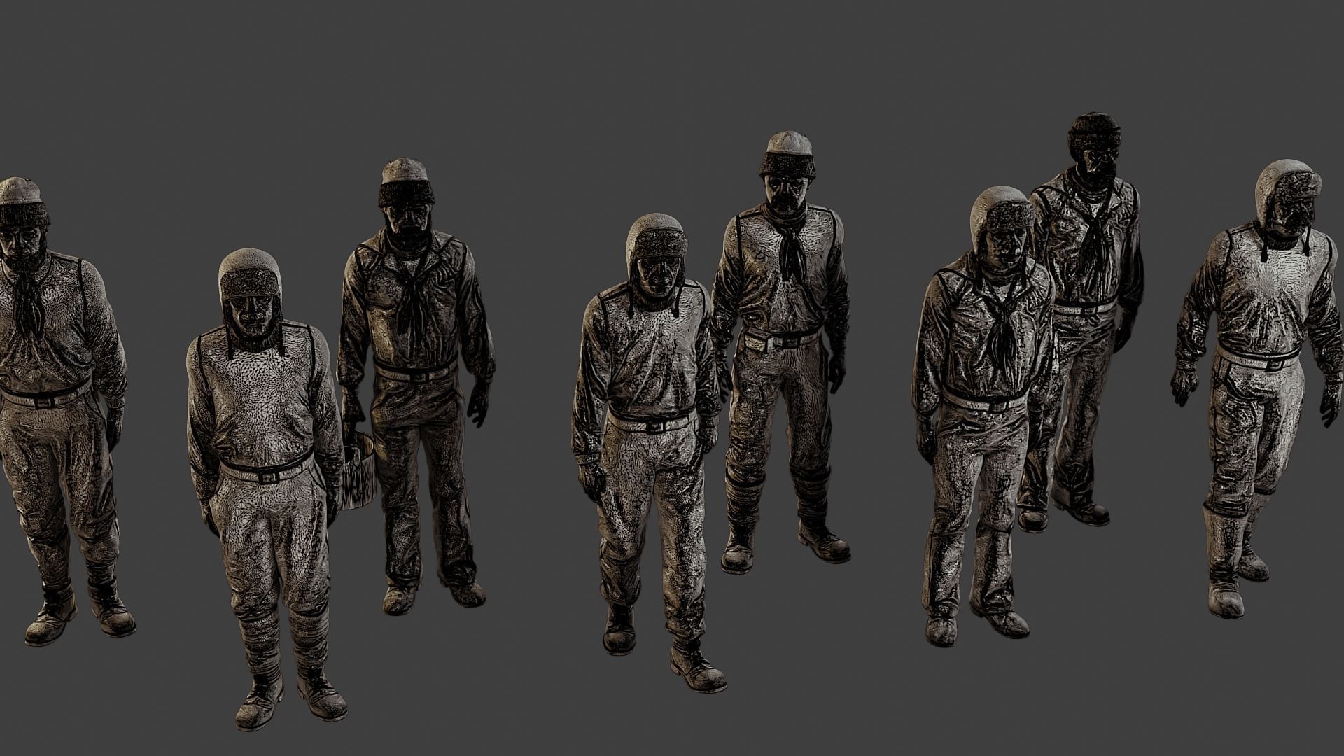 1900 Antartic Sailor ANS1 Pack 1 3D Model Collection_10