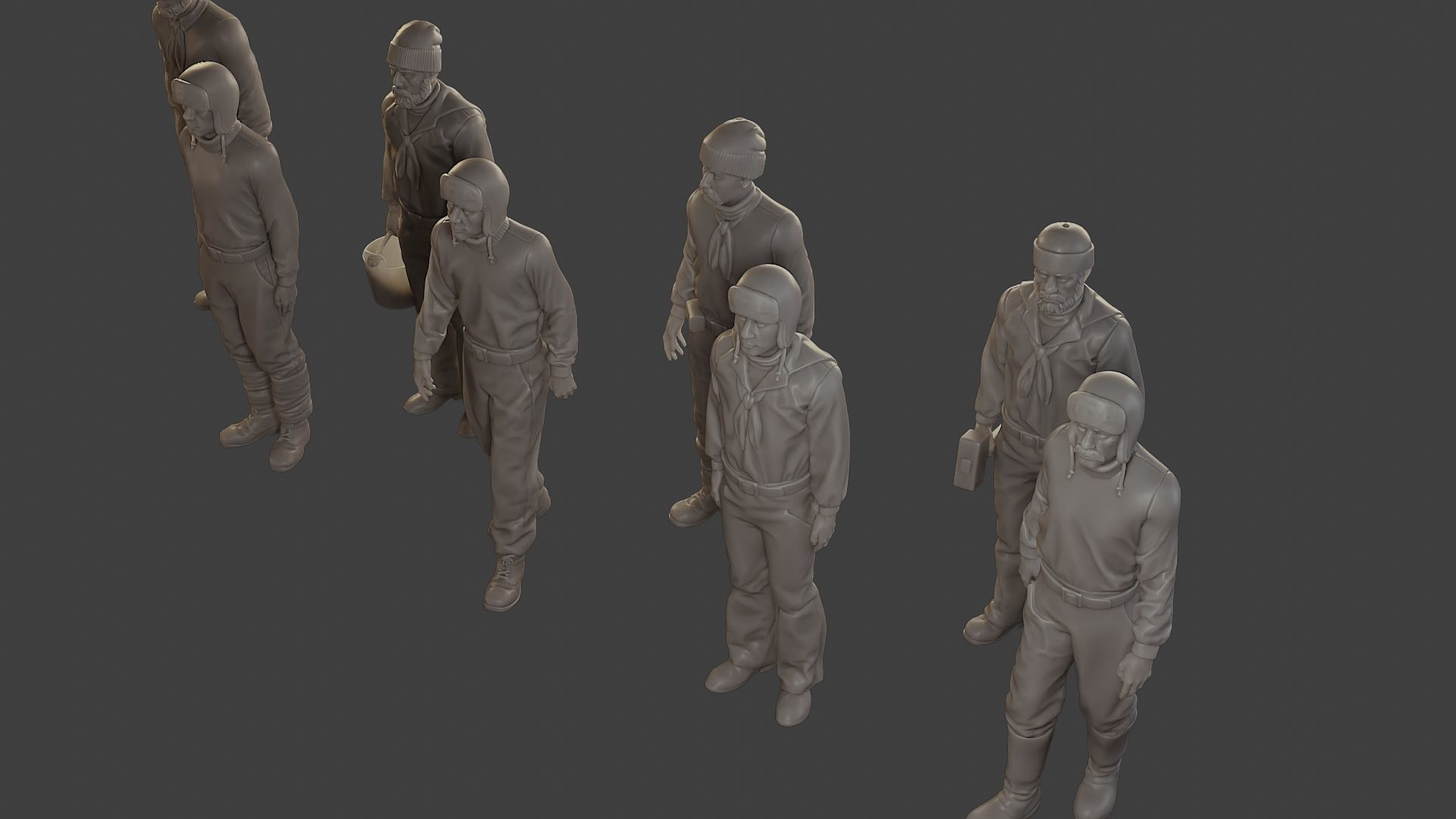 1900 Antartic Sailor ANS1 Pack 1 3D Model Collection_22