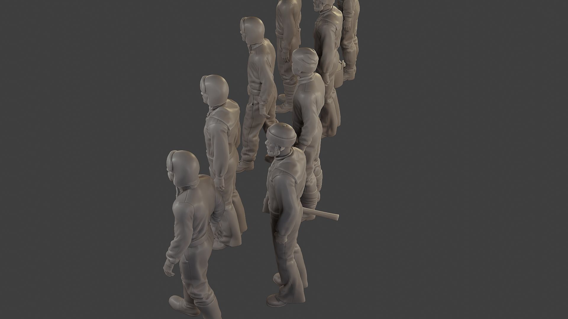 1900 Antartic Sailor ANS1 Pack 1 3D Model Collection_20