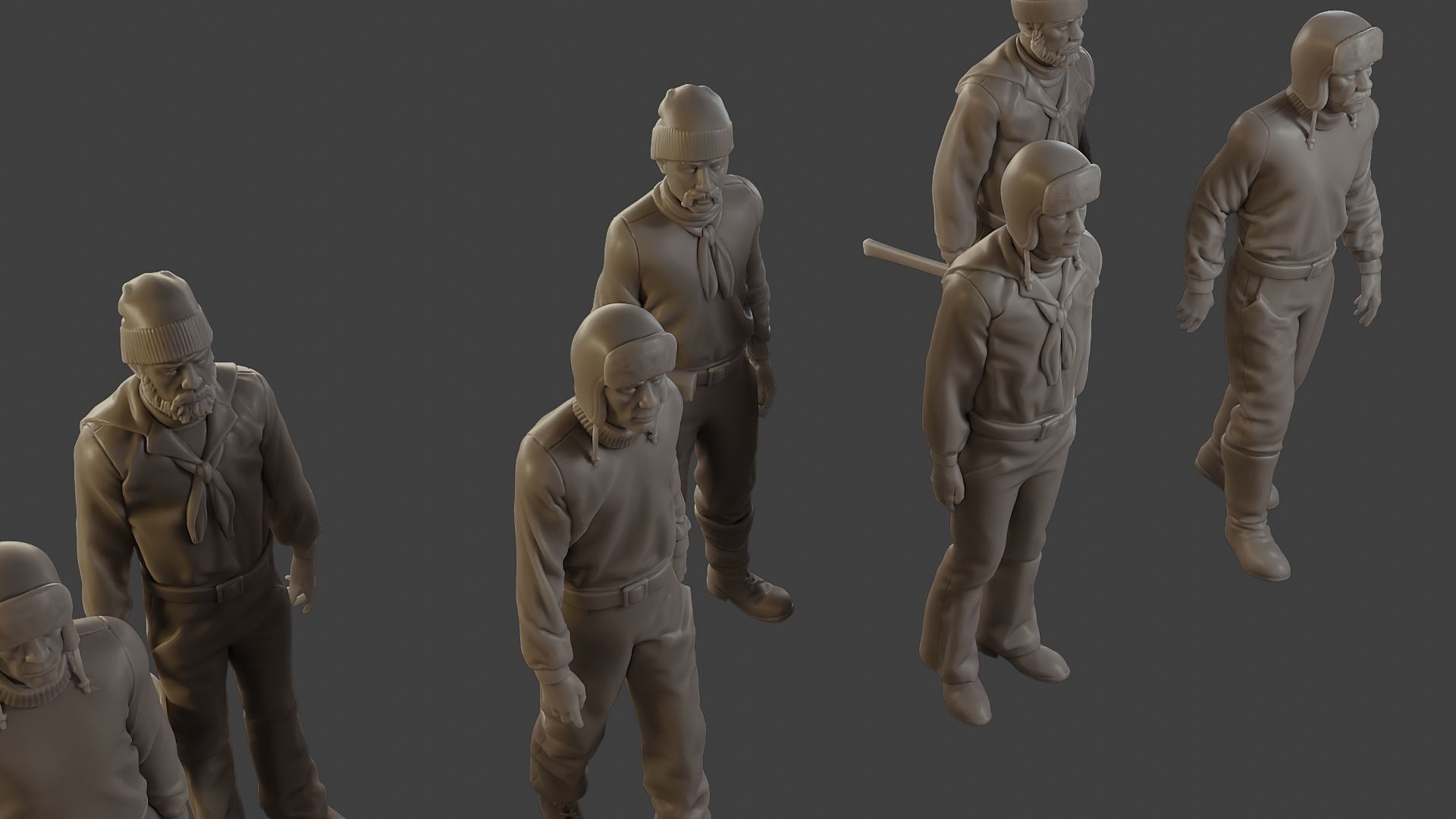 1900 Antartic Sailor ANS1 Pack 1 3D Model Collection_29