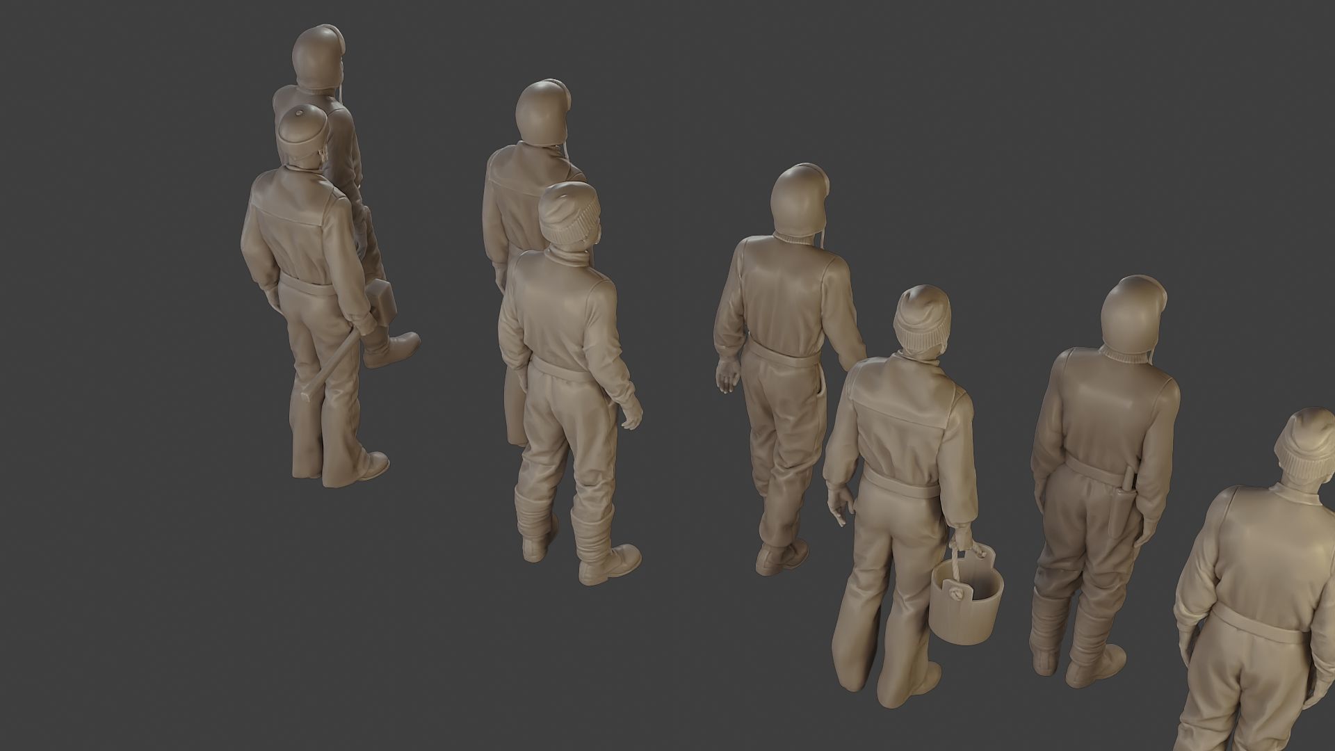 1900 Antartic Sailor ANS1 Pack 1 3D Model Collection_17