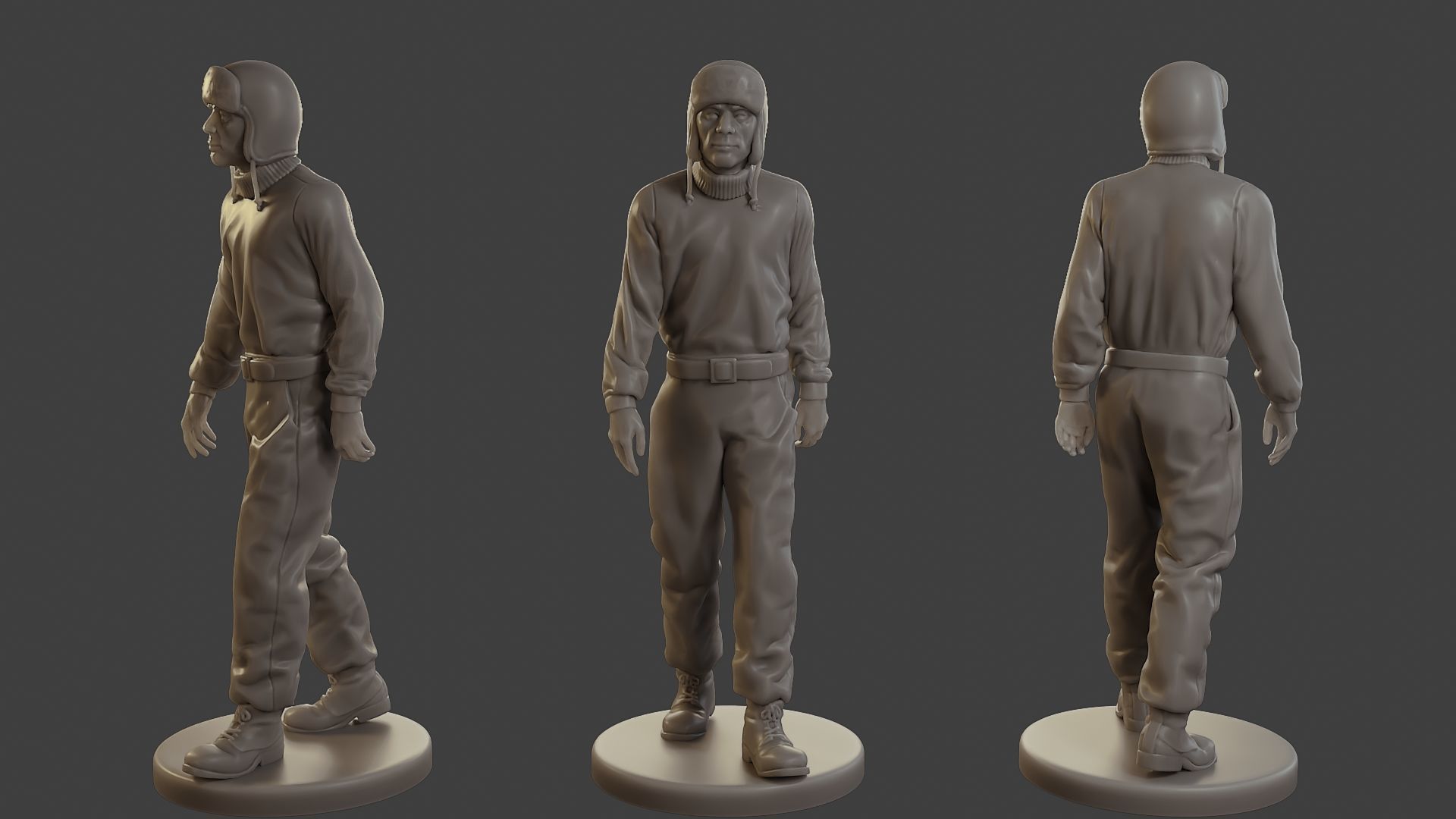 1900 Antartic Sailor ANS1 Pack 1 3D Model Collection_9