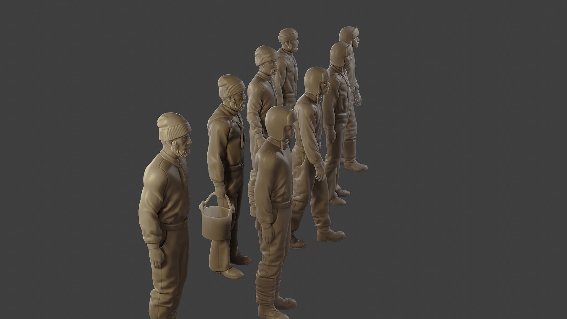 1900 Antartic Sailor ANS1 Pack 1 3D Model Collection_14
