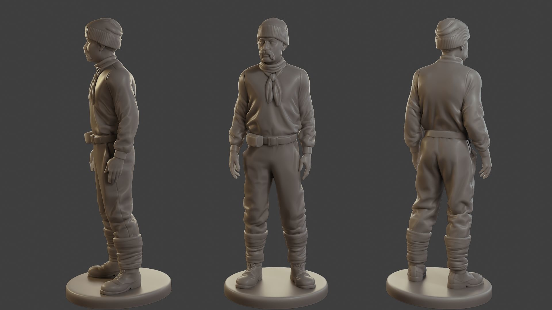 1900 Antartic Sailor ANS1 Pack 1 3D Model Collection_7