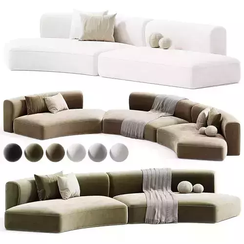 MDF italia cosy curve 3D model