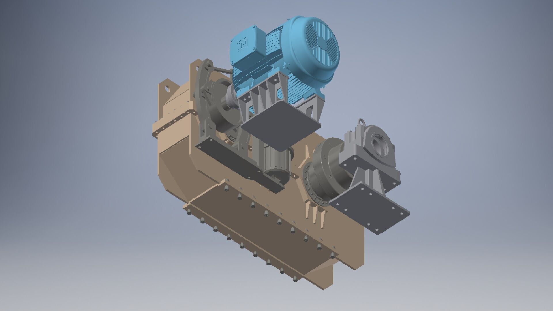 3 Speeds reducer gearbox 3D model_21