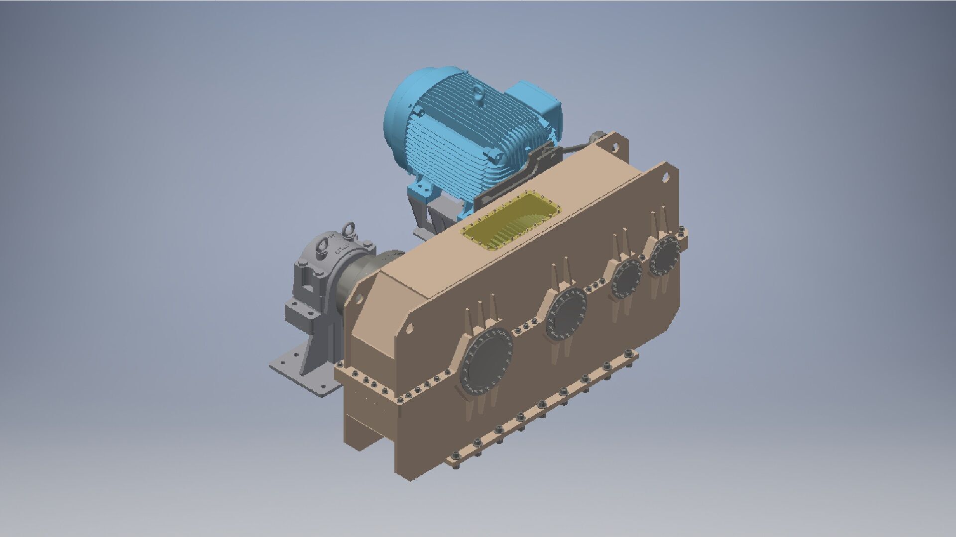 3 Speeds reducer gearbox 3D model_19