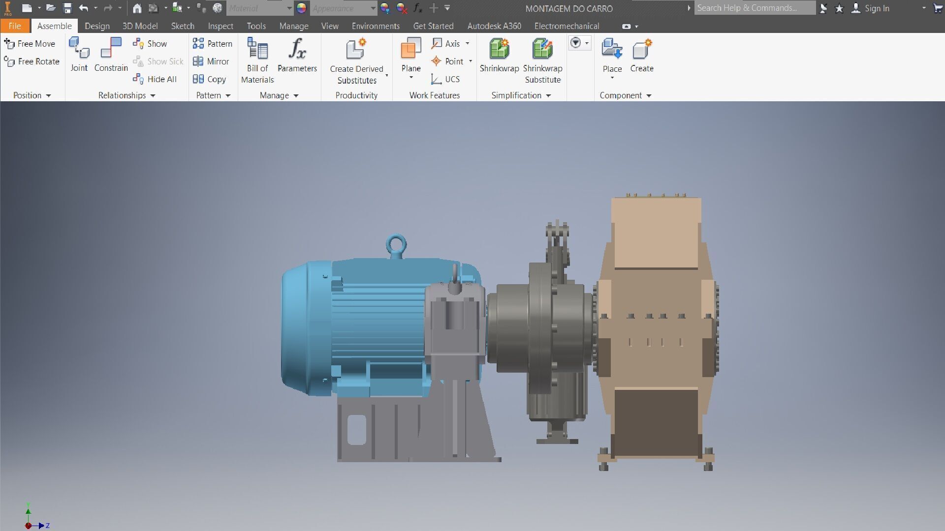 3 Speeds reducer gearbox 3D model_14