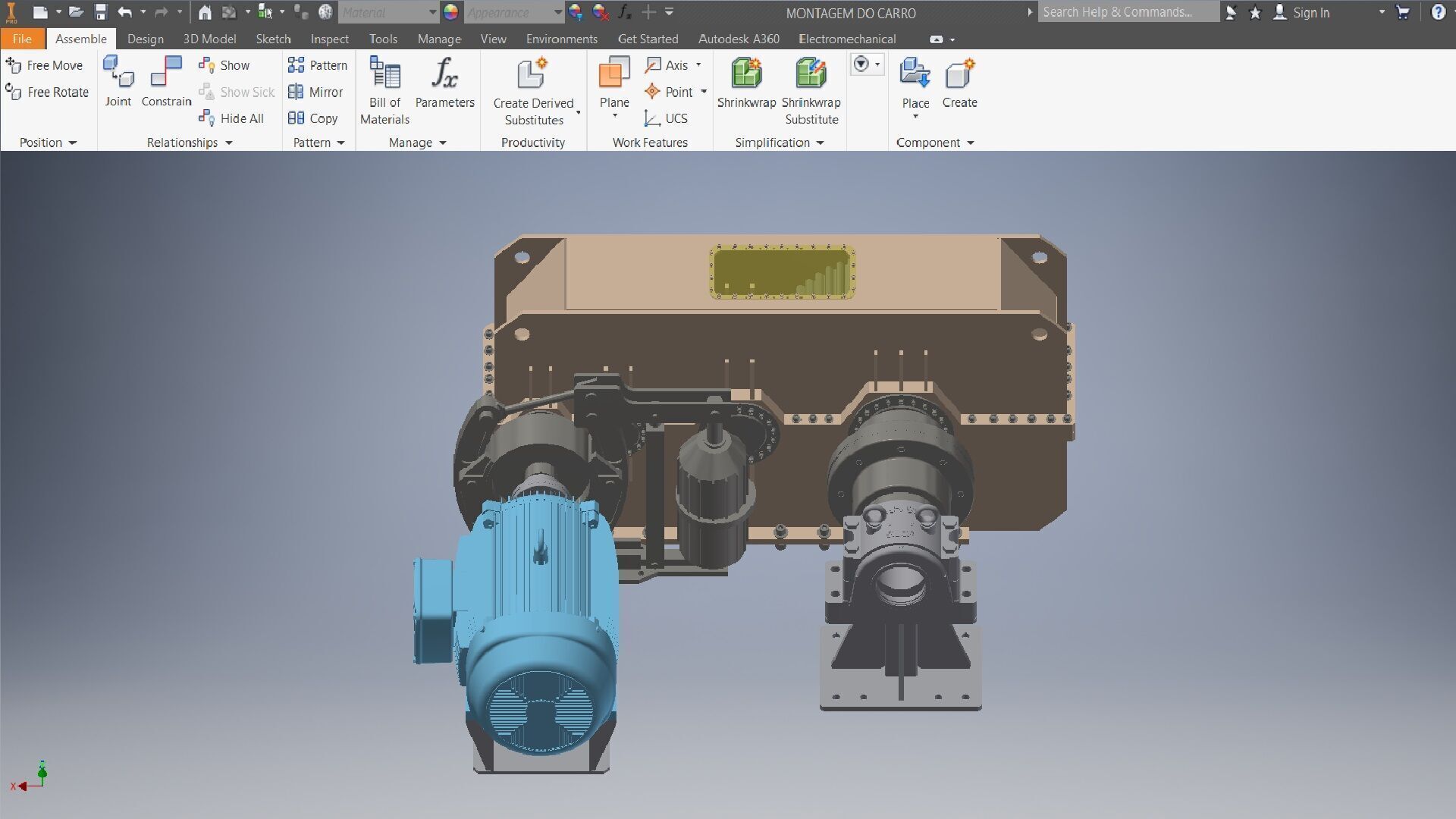 3 Speeds reducer gearbox 3D model_22