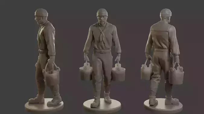 1900 Antartic Sailor ANS1 009 3D print model