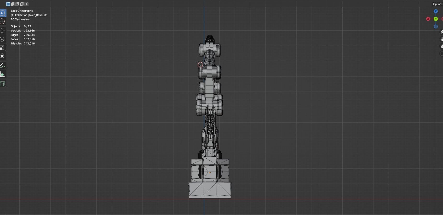 Industrial Robot Arms Pack Of 4  -Untextured  3D model_43