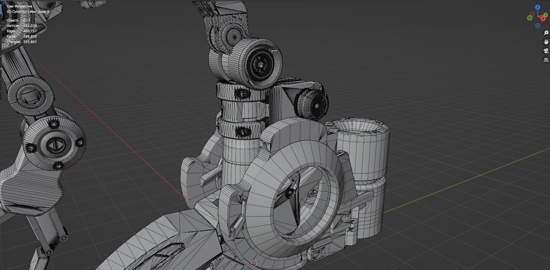 Industrial Robot Arms Pack Of 4  -Untextured  3D model_104