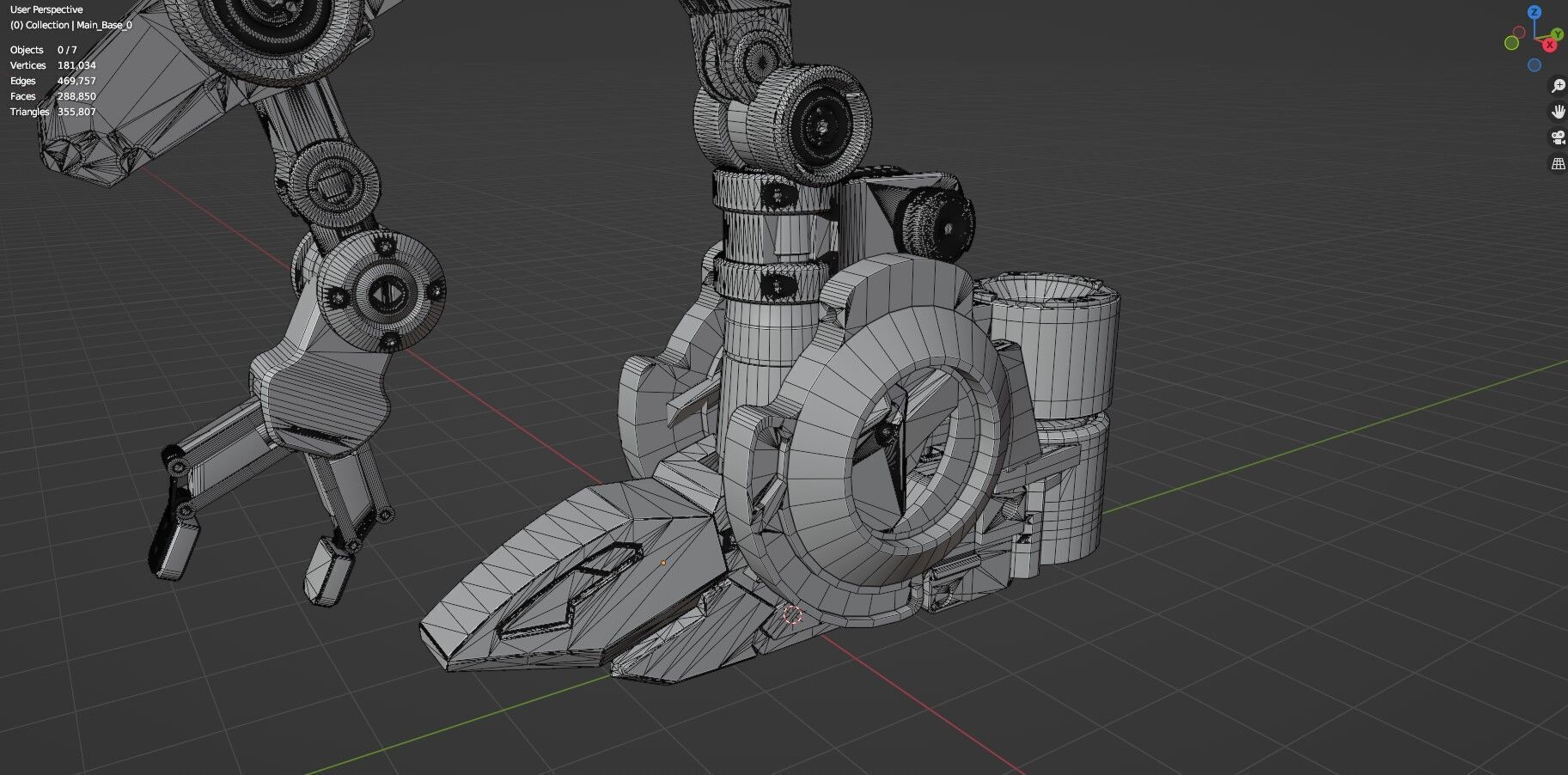 Industrial Robot Arms Pack Of 4  -Untextured  3D model_102