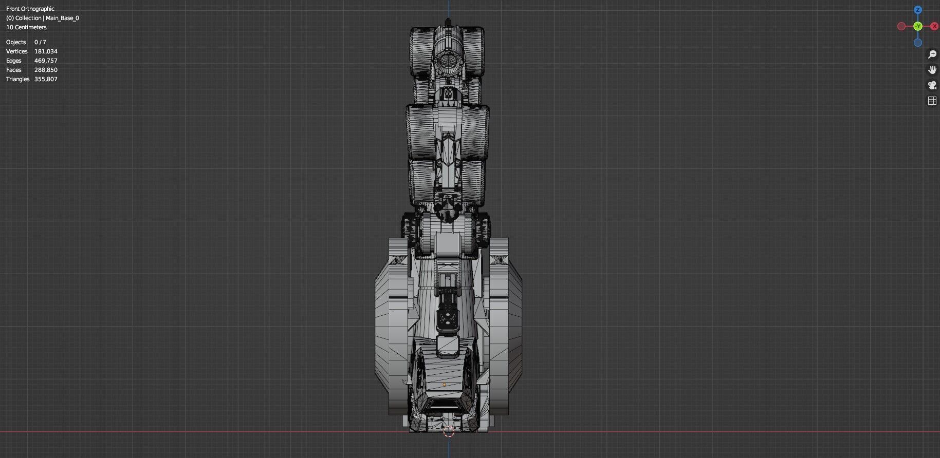 Industrial Robot Arms Pack Of 4  -Untextured  3D model_92