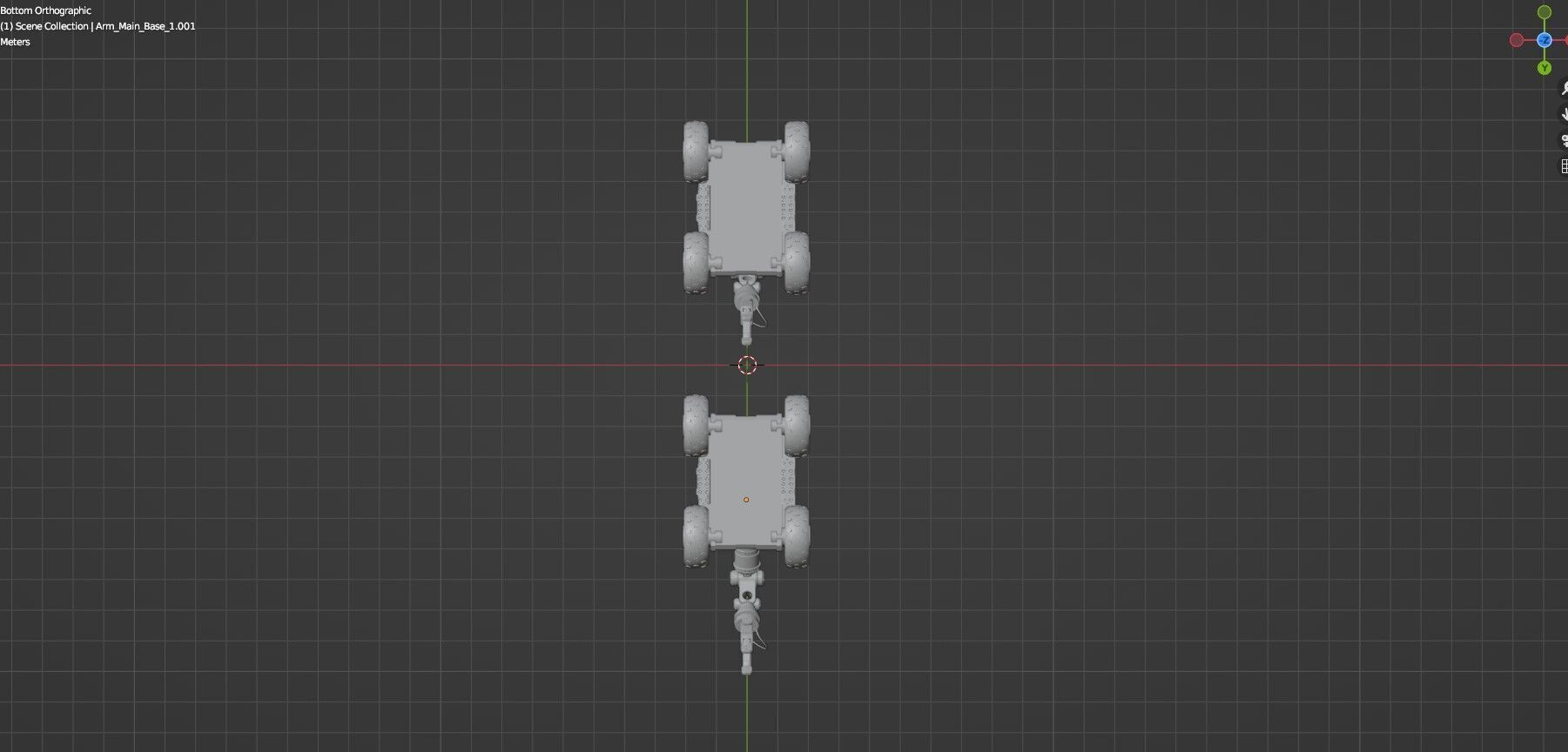 Industrial Robot Arms Pack Of 4  -Untextured  3D model_31
