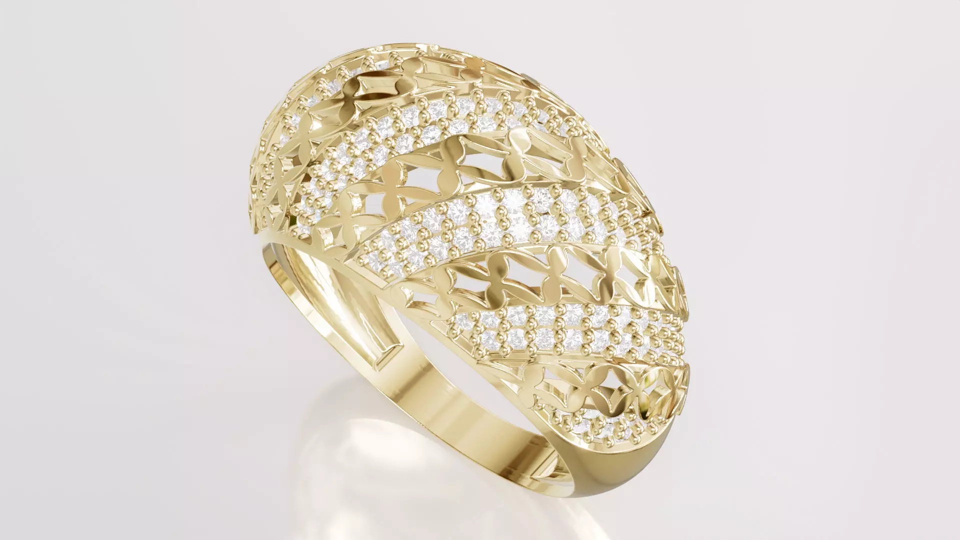 Jewelry Diamond Ring Model RG68 Free 3D print model
