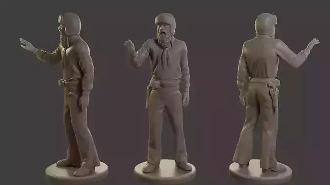 1900 Antartic Sailor ANS1 012 3D print model