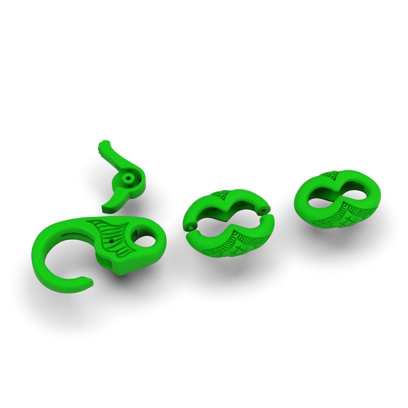 Bracelet for a real biker 8 V2 lightweight 3D print model_5
