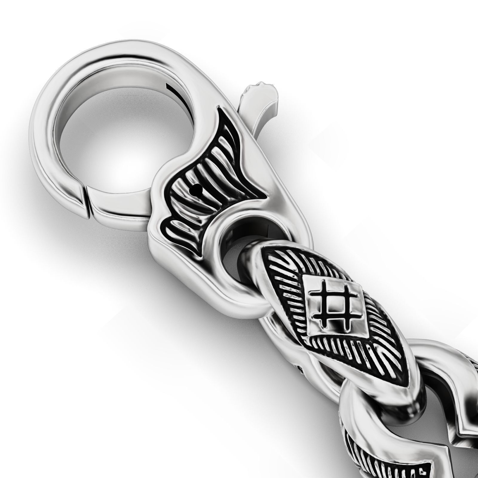 Bracelet for a real biker 8 V2 lightweight 3D print model_3