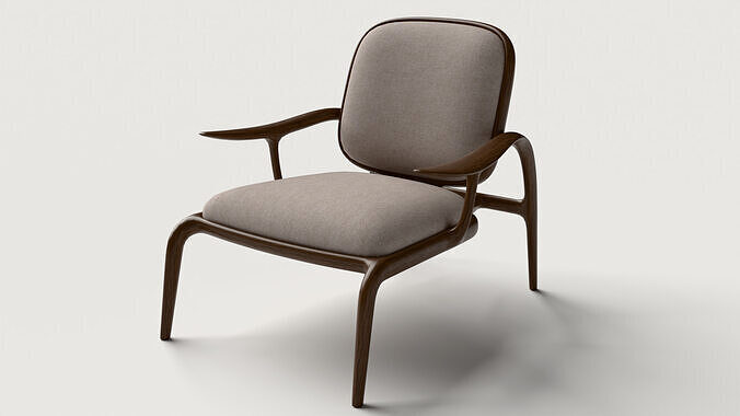 Eileen armchair 3D model 5