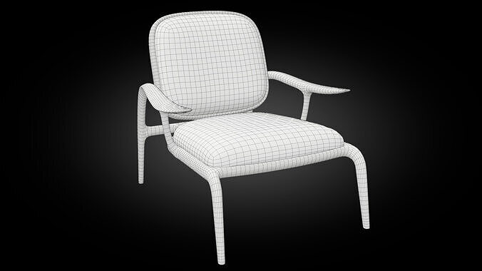 Eileen armchair 3D model 2