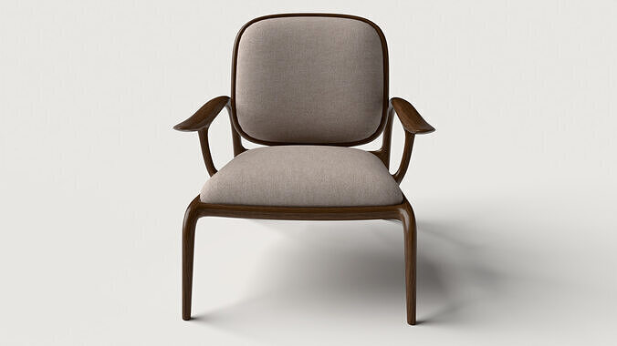 Eileen armchair 3D model 4