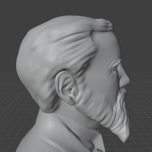 Charles Sanders Peirce 3D print model_8