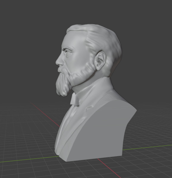 Charles Sanders Peirce 3D print model_3