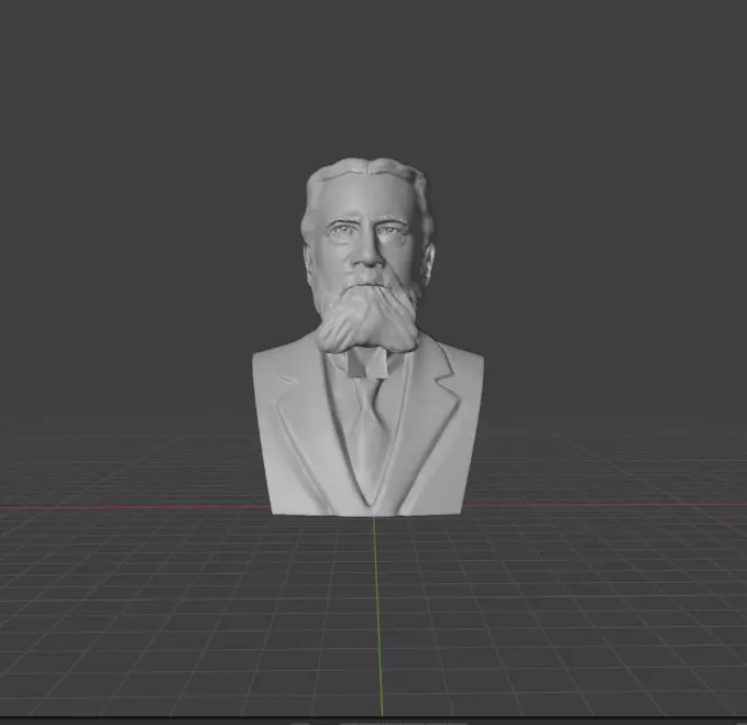 Charles Sanders Peirce 3D print model_0