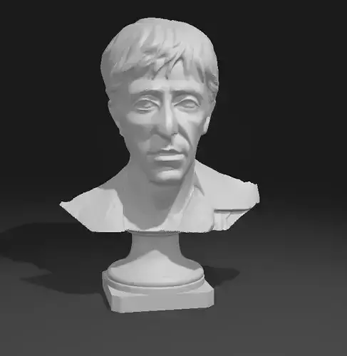 Tony Montana Scarface Portrait Bust Sculpture Model 3D 3D print model