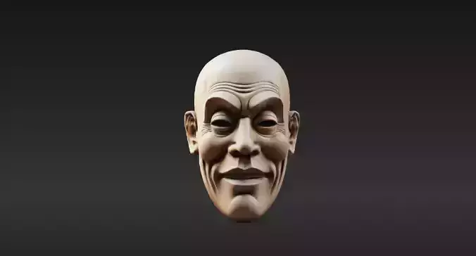 Carved Tribal Mask 8 - 3D Model