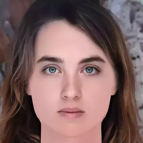 Adele Haenel Head - No Hair - Low poly head for game