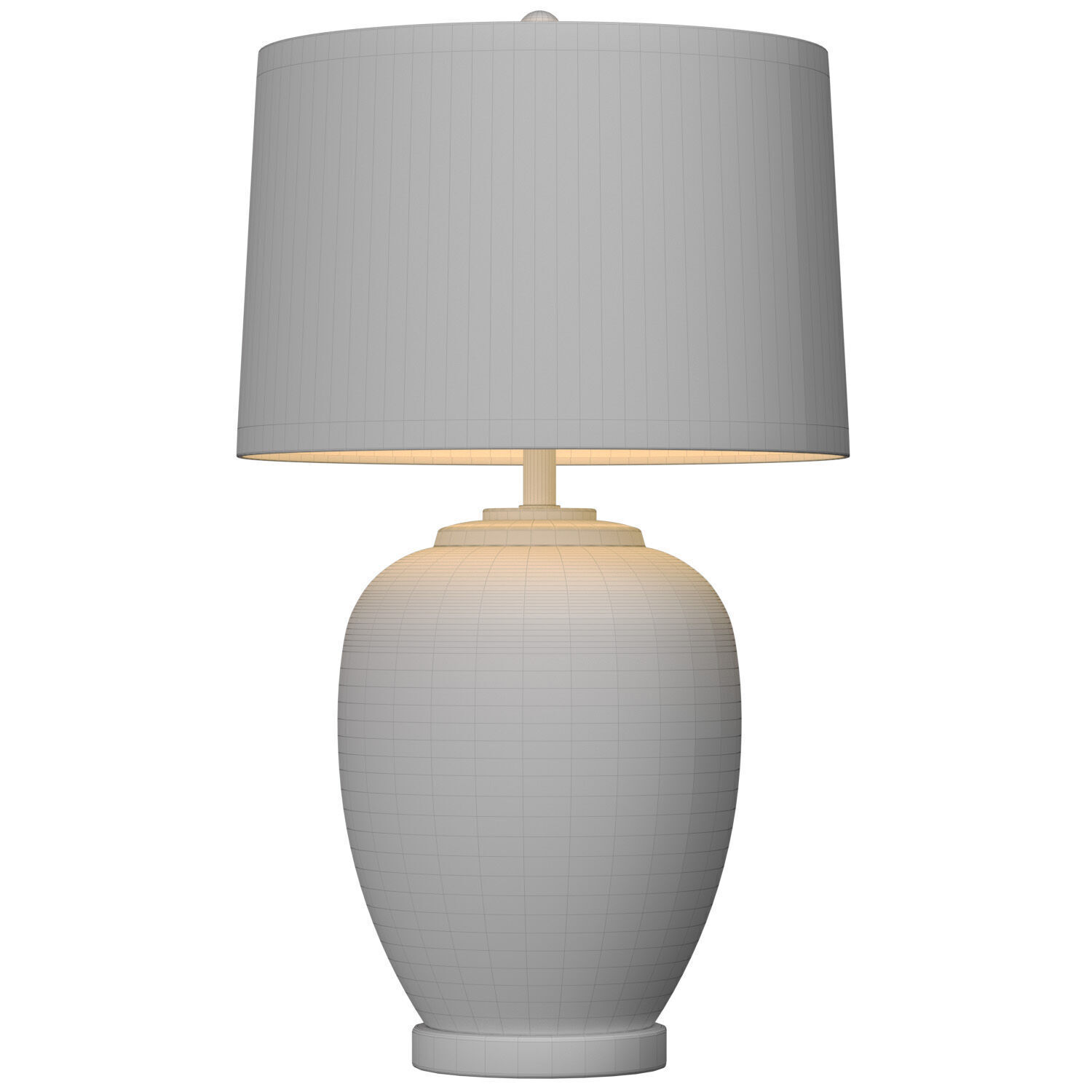 Traditional Ceramic Gray crackle Lighting bedside Table Lamp 3D model_3